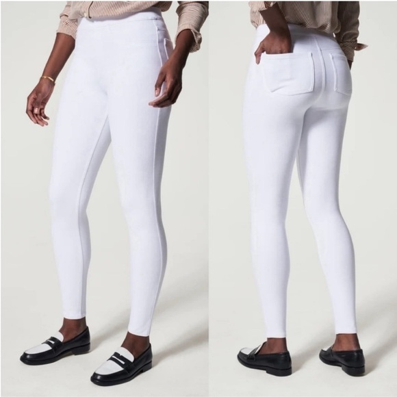 Spanx Jean- ish Ankle Legging in White - Picture 1 of 11